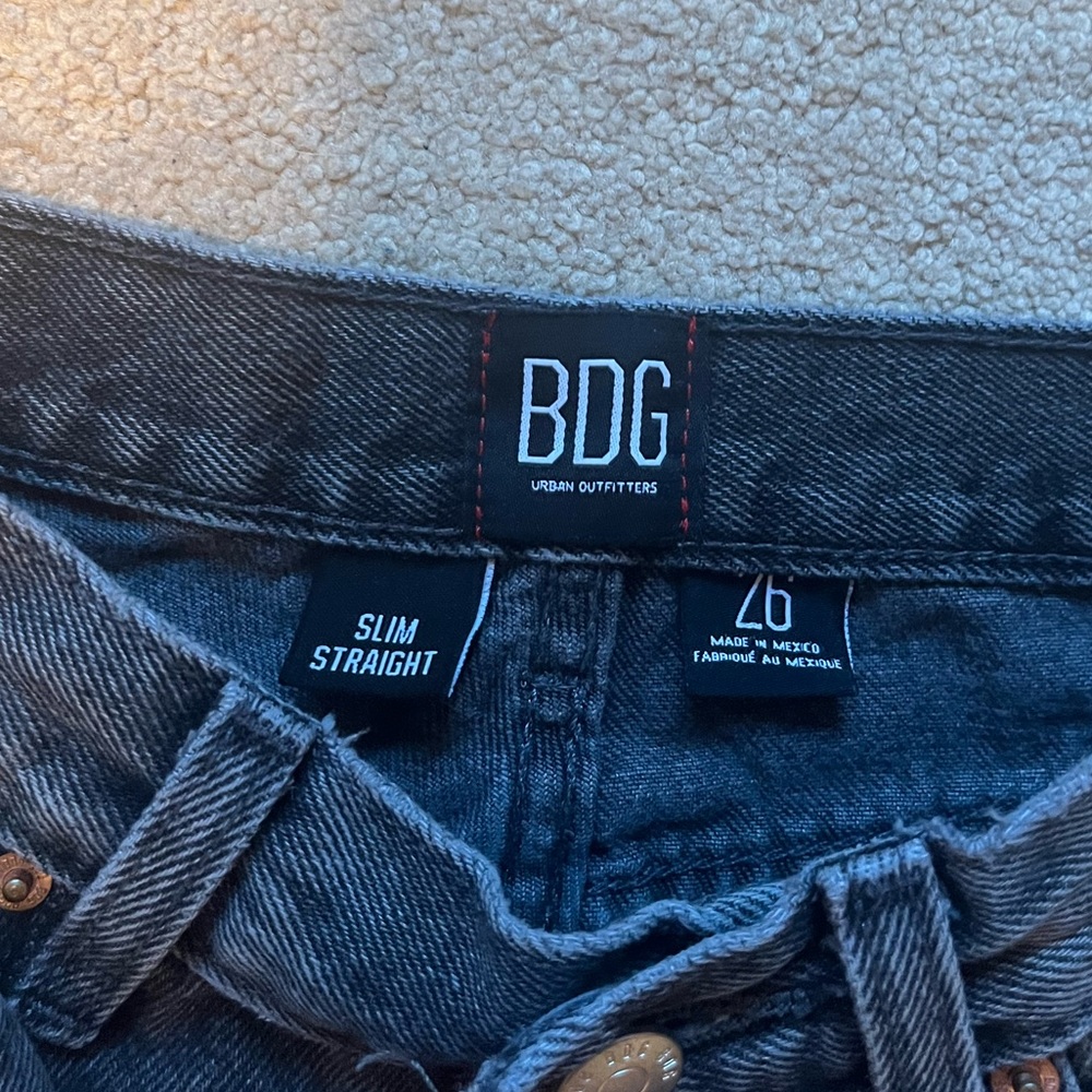 Bdg High Waisted Slim Straight Patchwork Denim Bl… - image 5